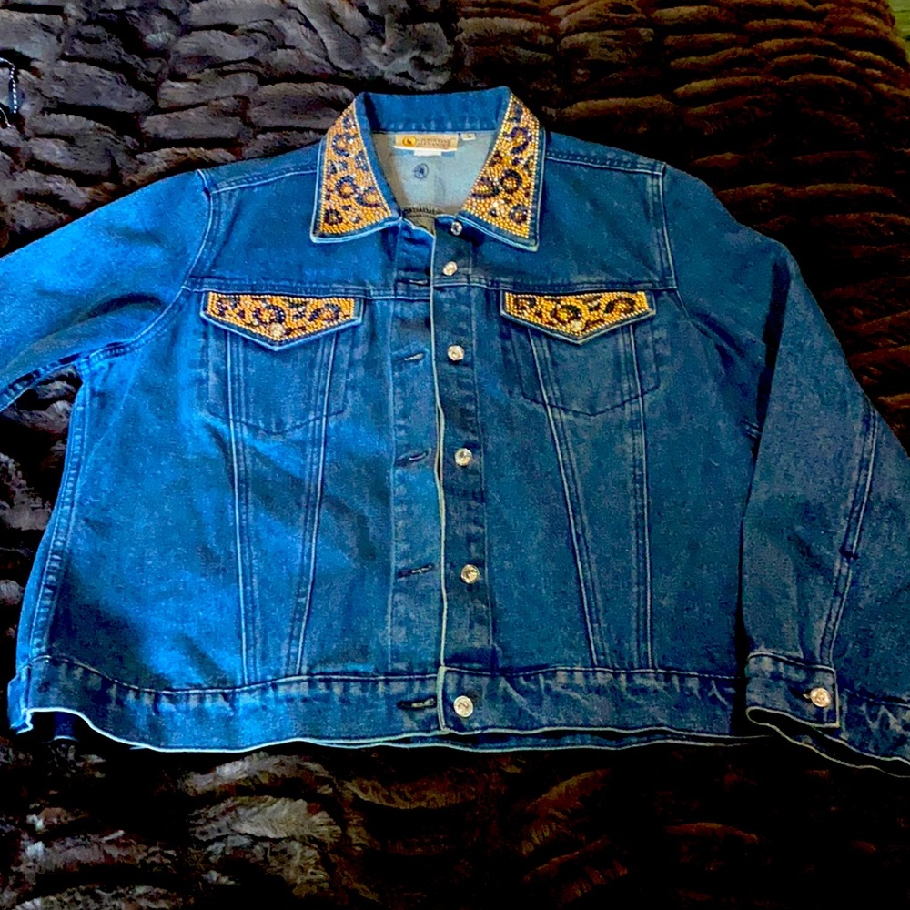 Christine Alexander Jean Bling Jacket